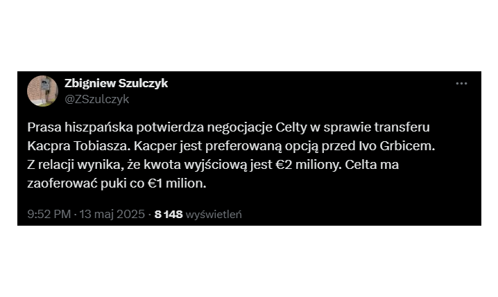 Wiadomo ile Celta Vigo OFERUJE za Kacpra Tobiasza!